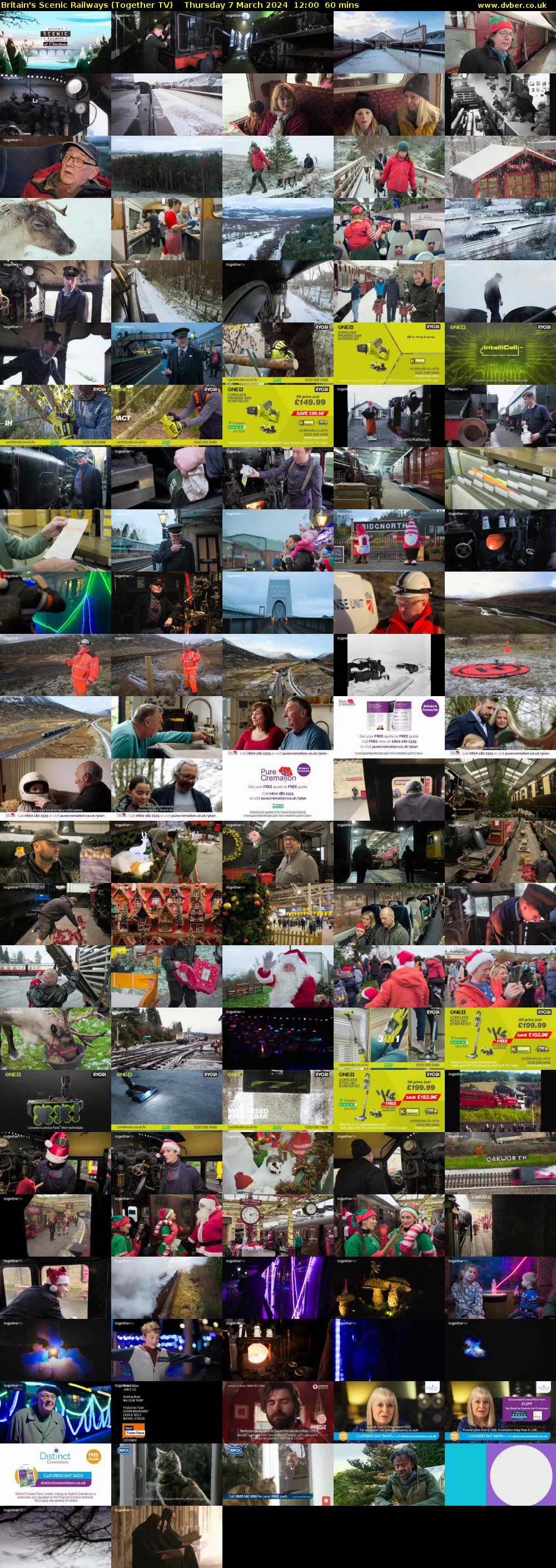Britain's Scenic Railways (Together TV) Thursday 7 March 2024 12:00 - 13:00