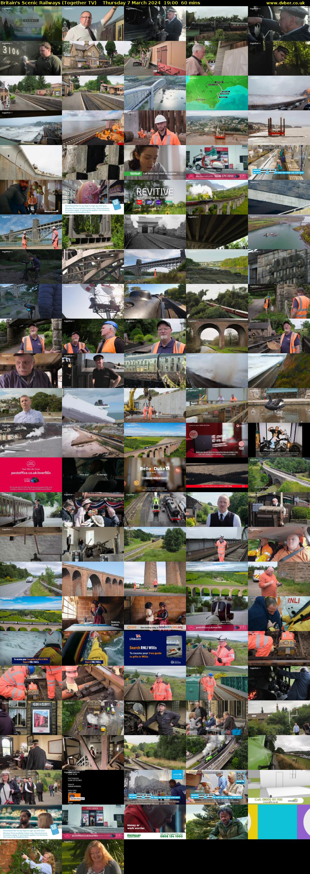 Britain's Scenic Railways (Together TV) Thursday 7 March 2024 19:00 - 20:00