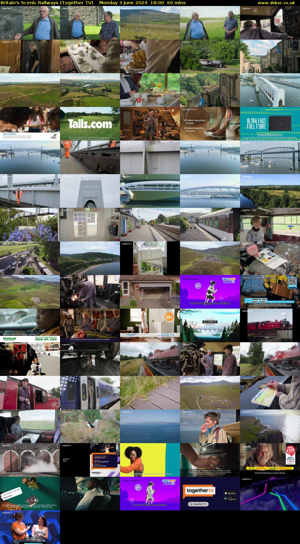 Britain's Scenic Railways (Together TV) Monday 3 June 2024 18:00 - 19:00