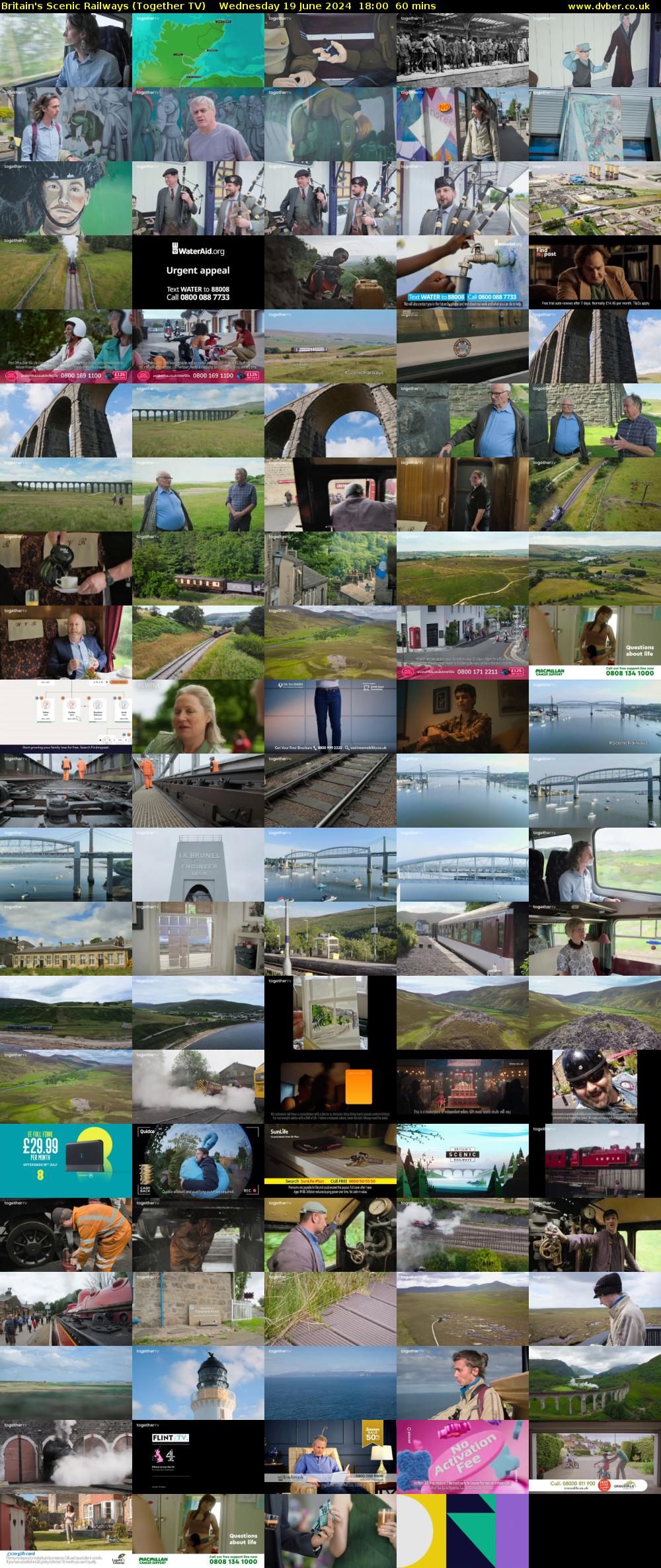 Britain's Scenic Railways (Together TV) Wednesday 19 June 2024 18:00 - 19:00