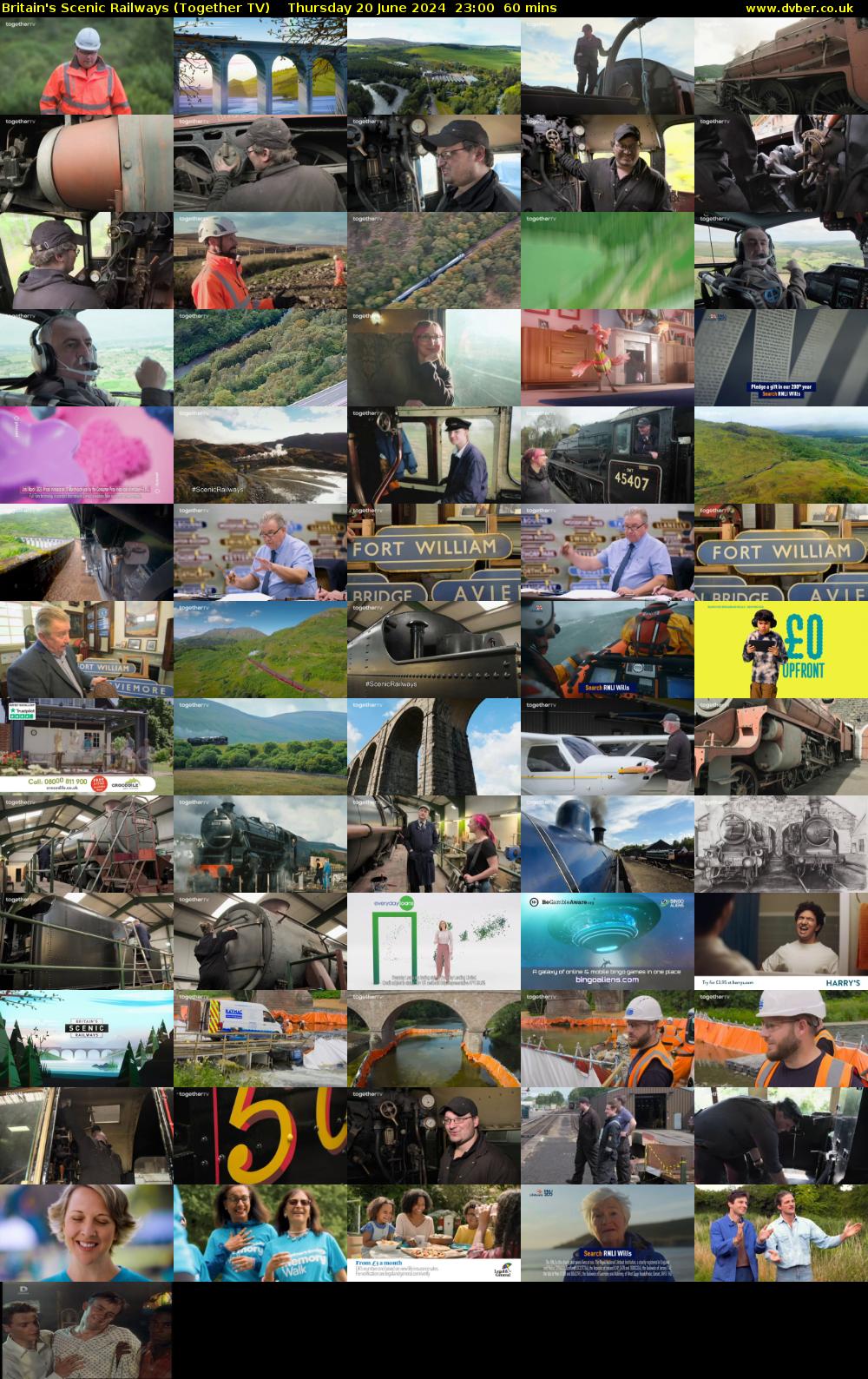 Britain's Scenic Railways (Together TV) Thursday 20 June 2024 23:00 - 00:00