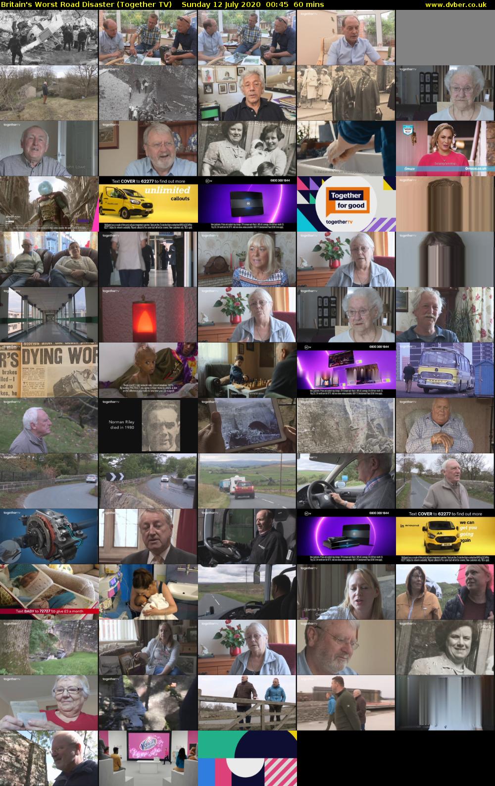 Britain's Worst Road Disaster (Together TV) Sunday 12 July 2020 00:45 - 01:45