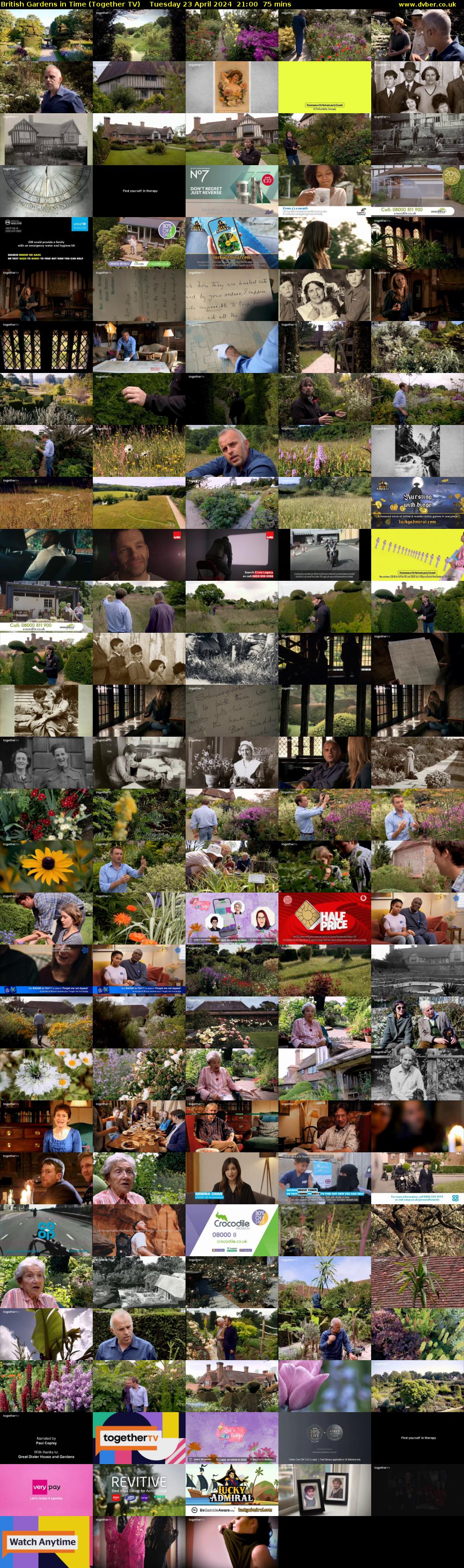 British Gardens in Time (Together TV) Tuesday 23 April 2024 21:00 - 22:15