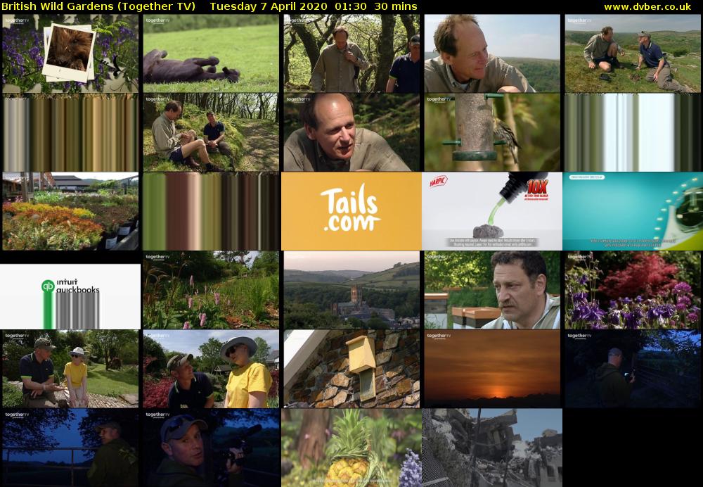 British Wild Gardens (Together TV) Tuesday 7 April 2020 01:30 - 02:00