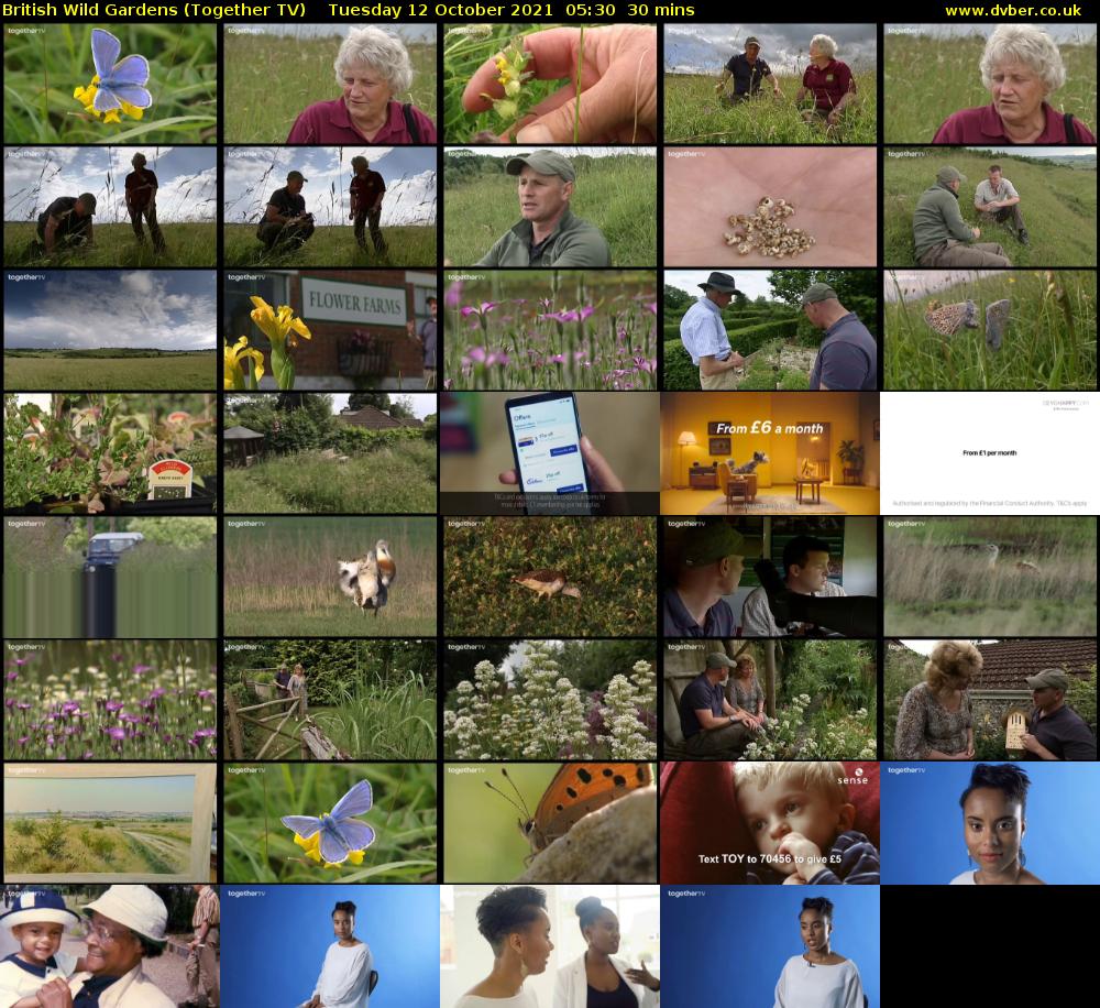 British Wild Gardens (Together TV) Tuesday 12 October 2021 05:30 - 06:00