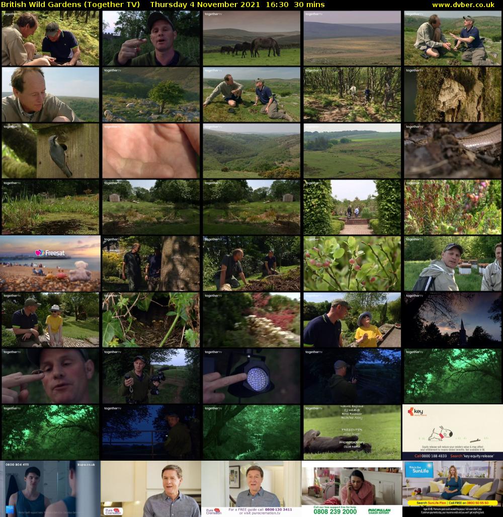British Wild Gardens (Together TV) Thursday 4 November 2021 16:30 - 17:00