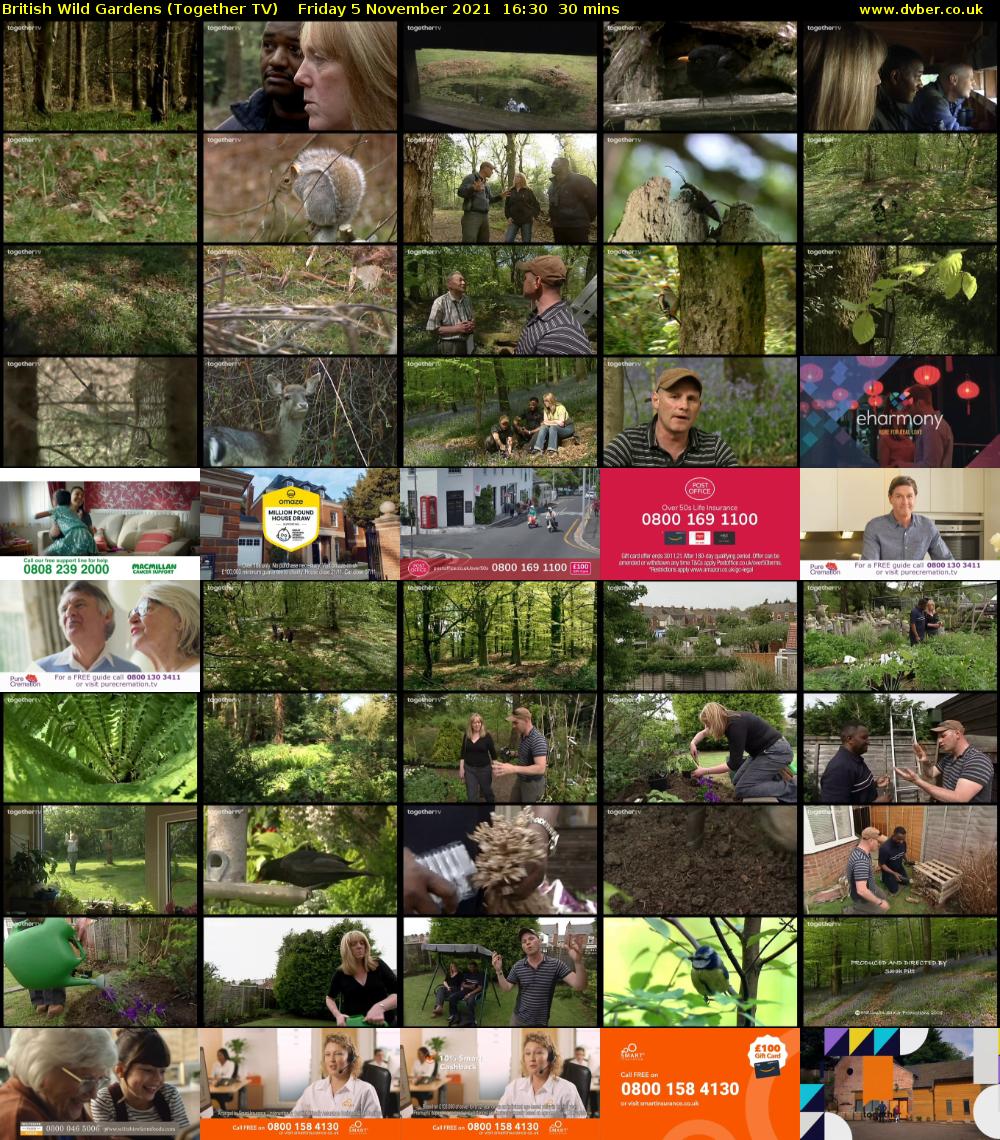 British Wild Gardens (Together TV) Friday 5 November 2021 16:30 - 17:00