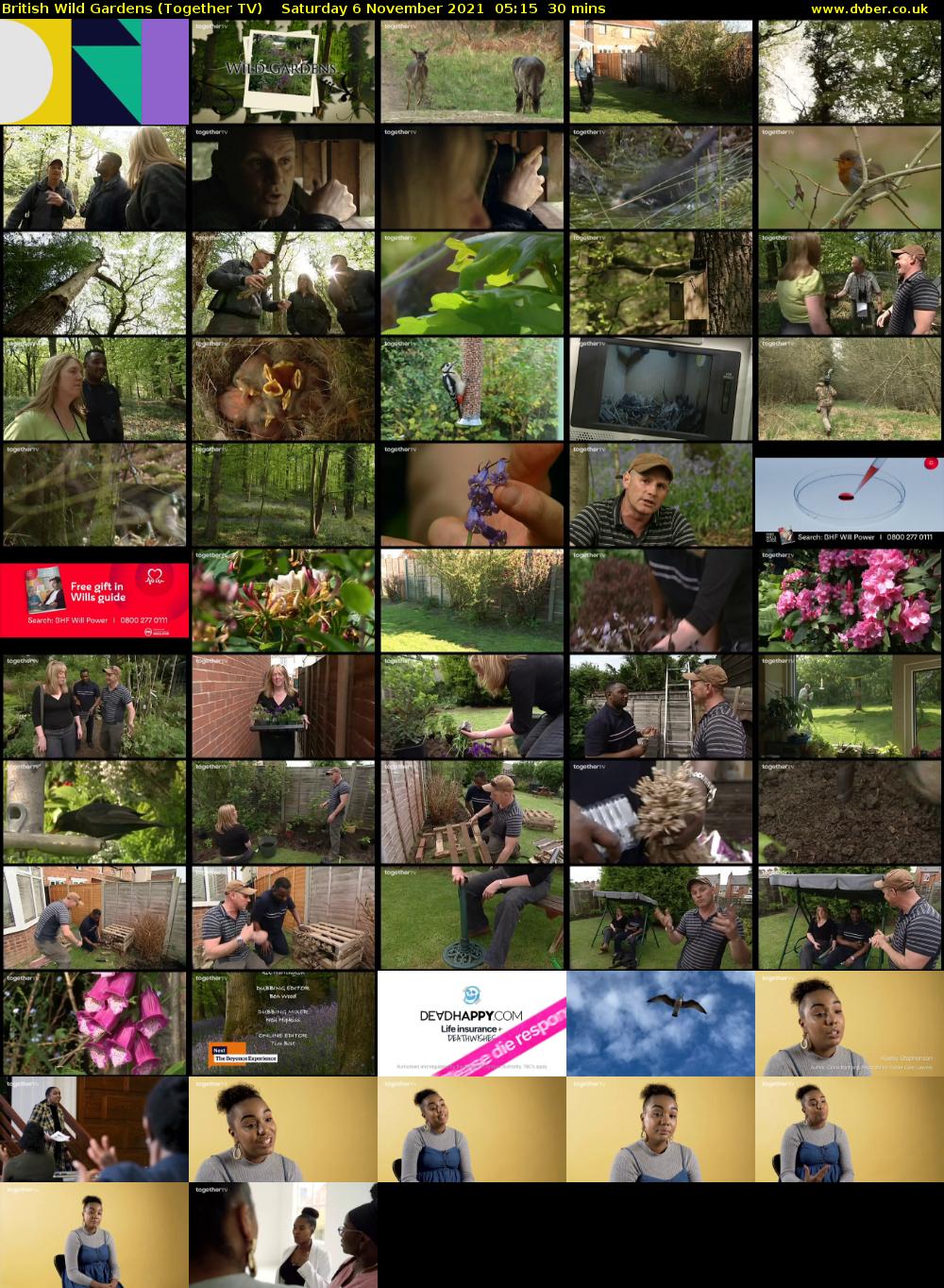 British Wild Gardens (Together TV) Saturday 6 November 2021 05:15 - 05:45