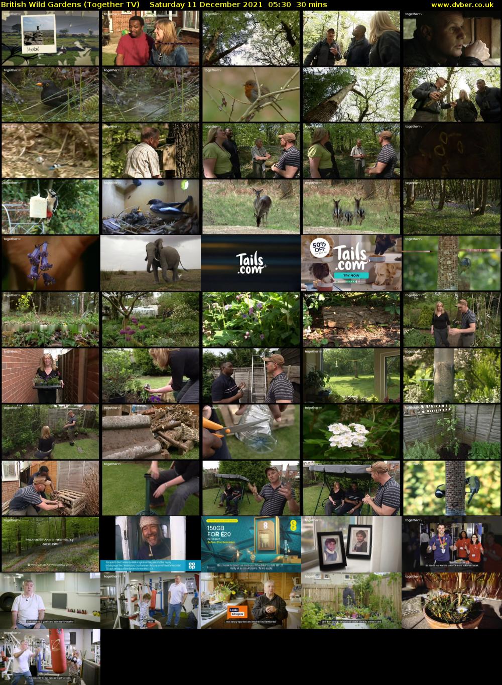 British Wild Gardens (Together TV) Saturday 11 December 2021 05:30 - 06:00