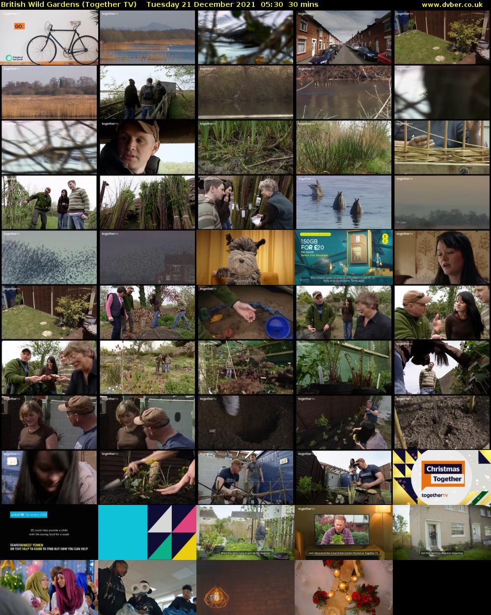 British Wild Gardens (Together TV) Tuesday 21 December 2021 05:30 - 06:00