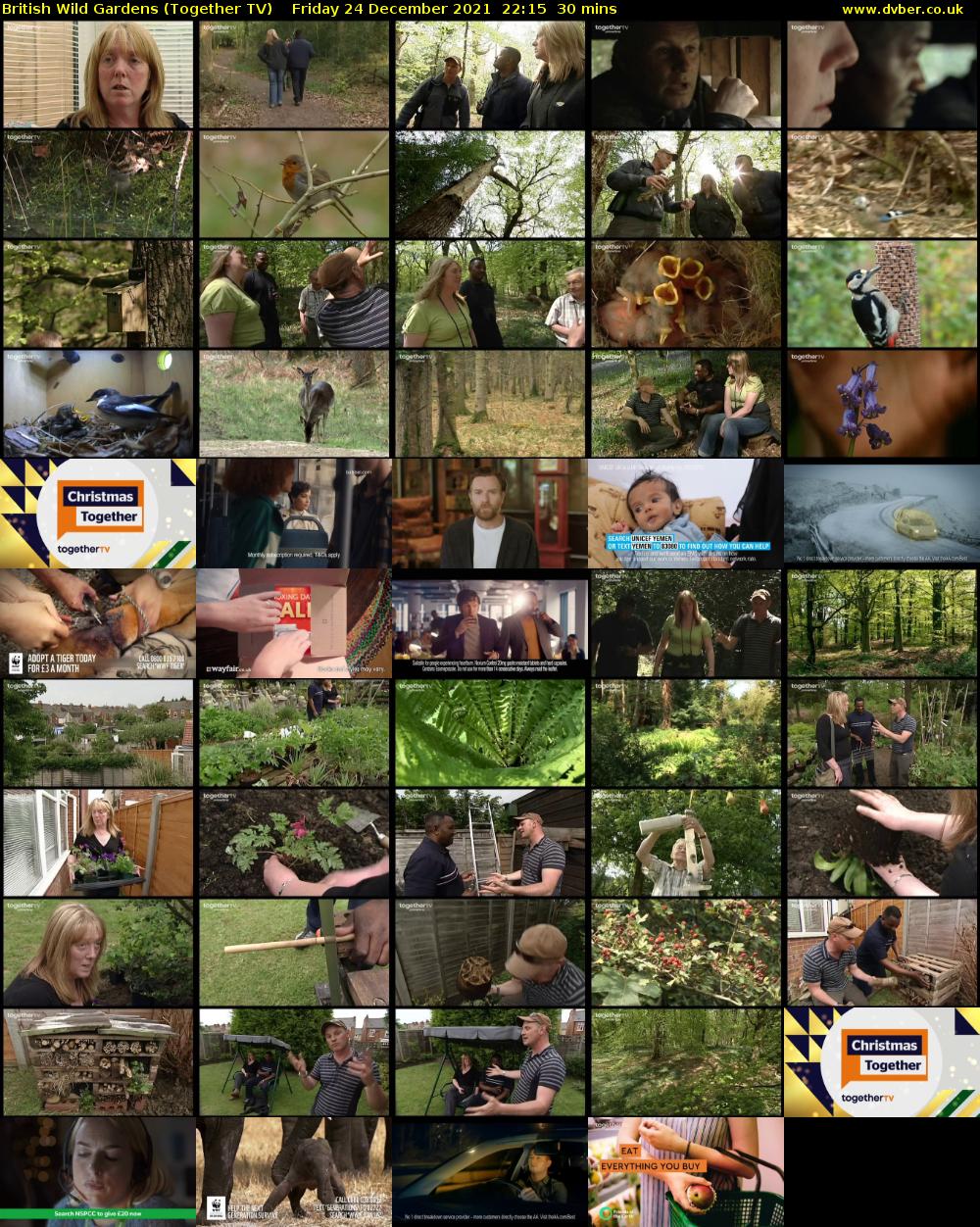 British Wild Gardens (Together TV) Friday 24 December 2021 22:15 - 22:45