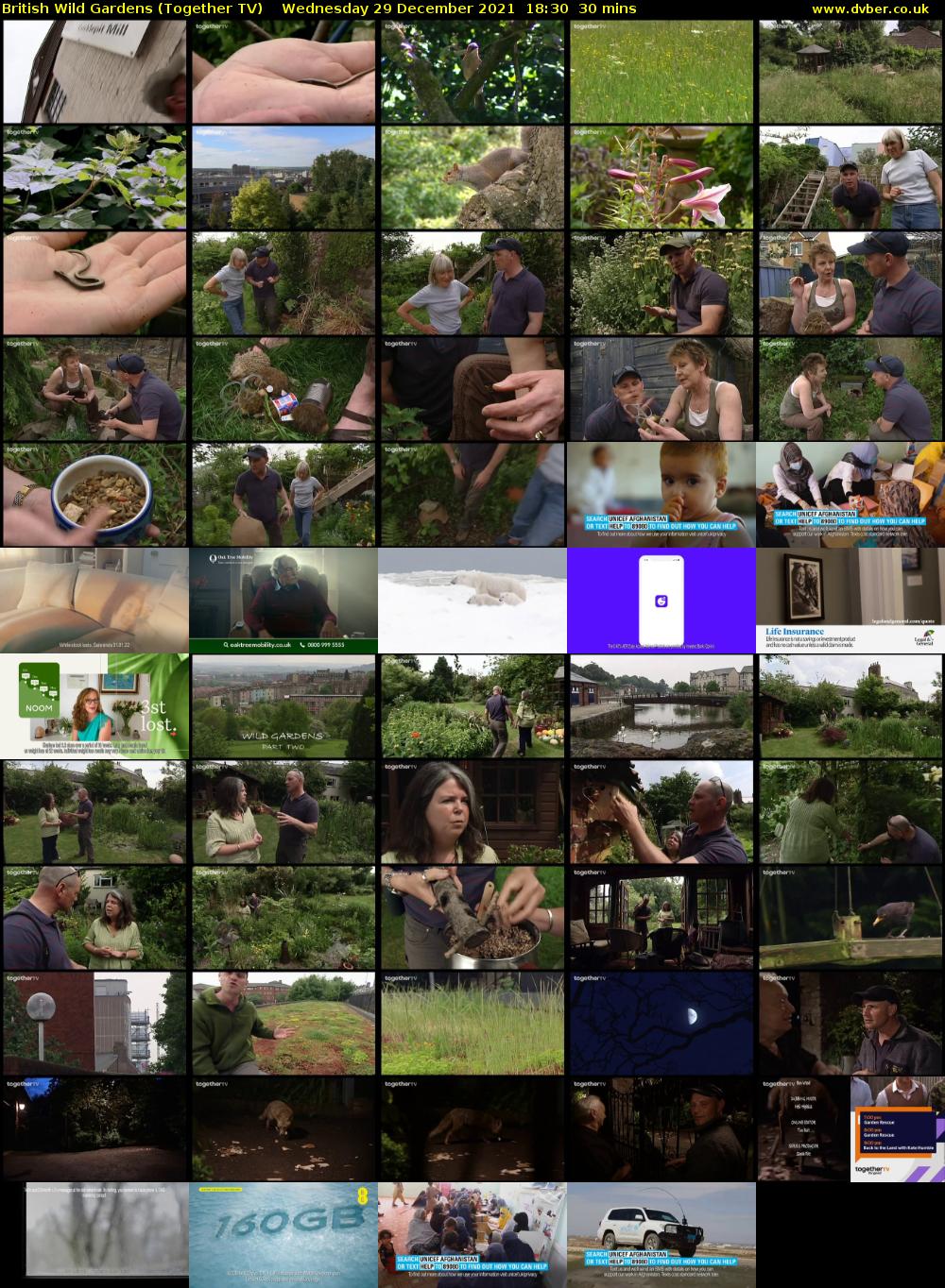 British Wild Gardens (Together TV) Wednesday 29 December 2021 18:30 - 19:00