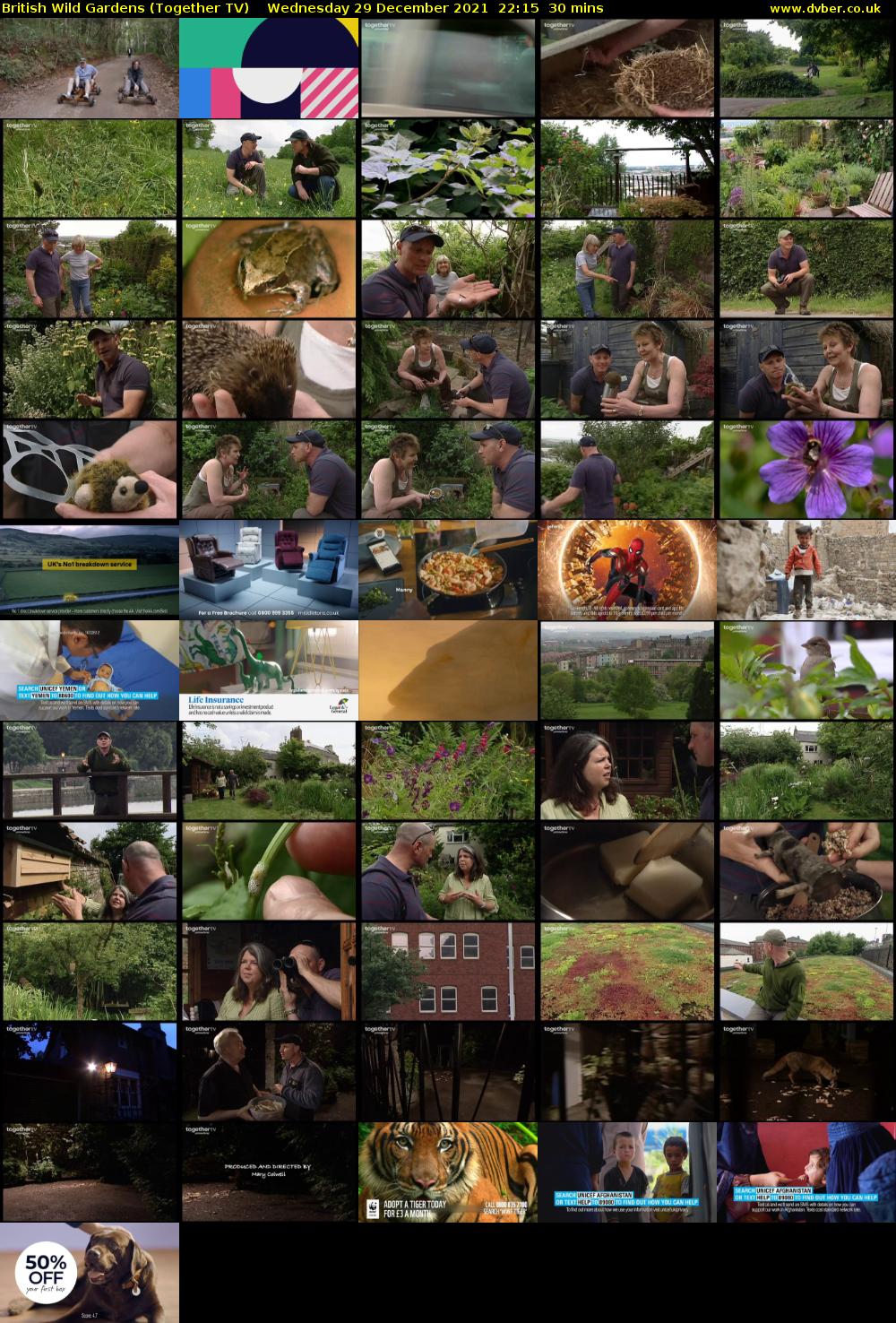 British Wild Gardens (Together TV) Wednesday 29 December 2021 22:15 - 22:45