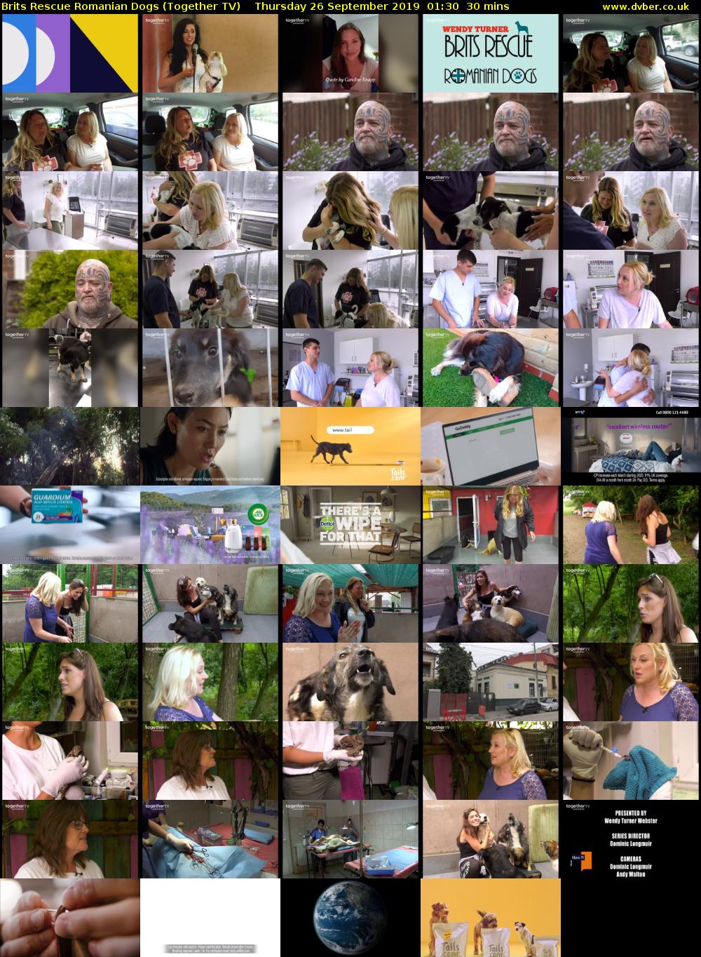 Brits Rescue Romanian Dogs (Together TV) Thursday 26 September 2019 01:30 - 02:00