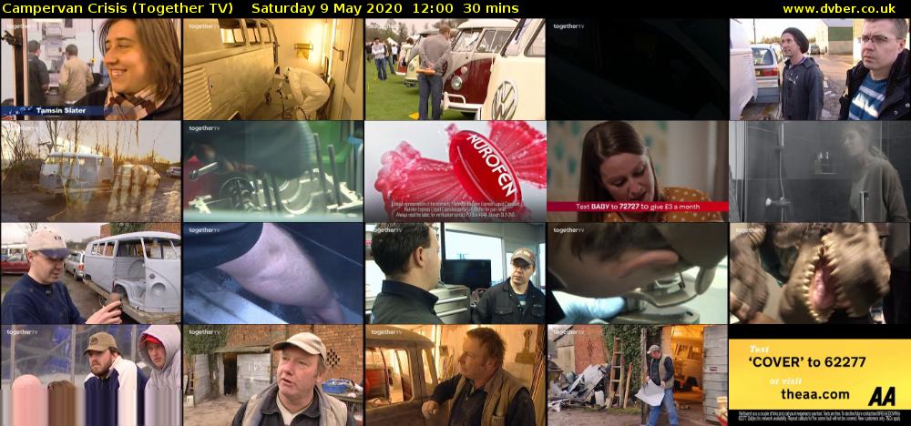 Campervan Crisis (Together TV) Saturday 9 May 2020 12:00 - 12:30