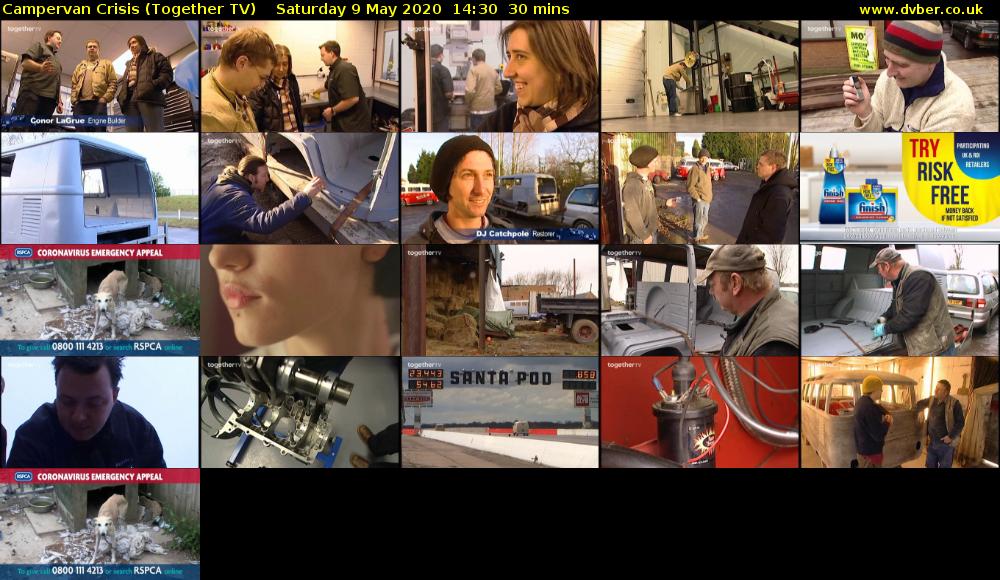 Campervan Crisis (Together TV) Saturday 9 May 2020 14:30 - 15:00