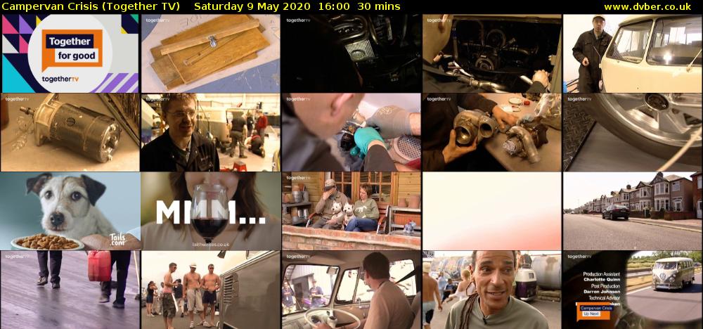 Campervan Crisis (Together TV) Saturday 9 May 2020 16:00 - 16:30
