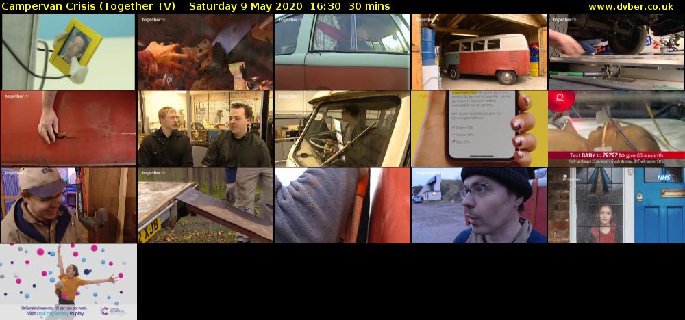 Campervan Crisis (Together TV) Saturday 9 May 2020 16:30 - 17:00