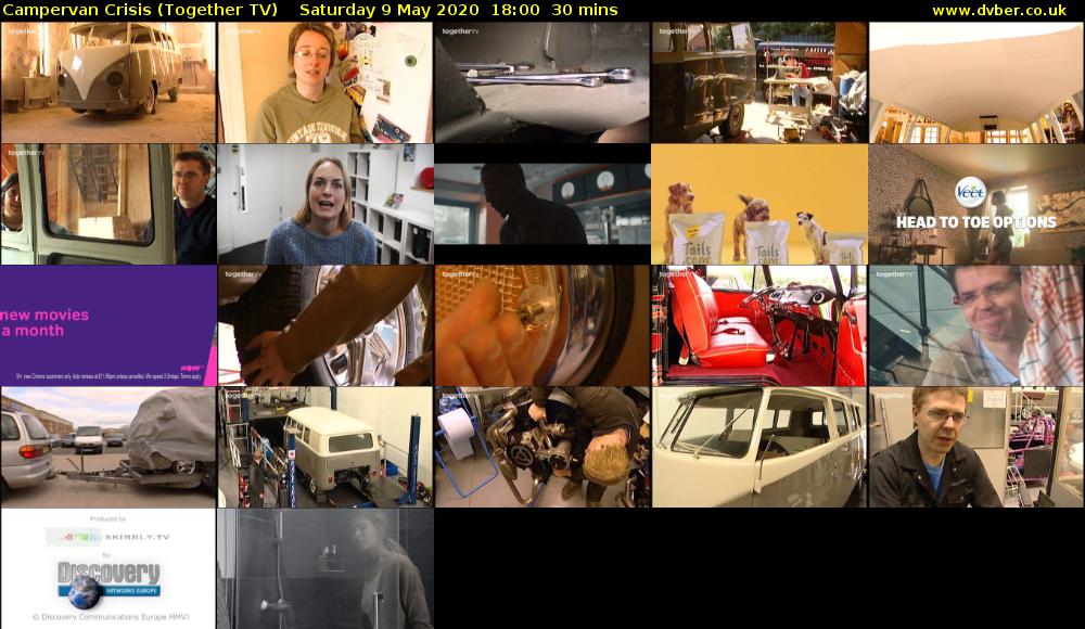 Campervan Crisis (Together TV) Saturday 9 May 2020 18:00 - 18:30
