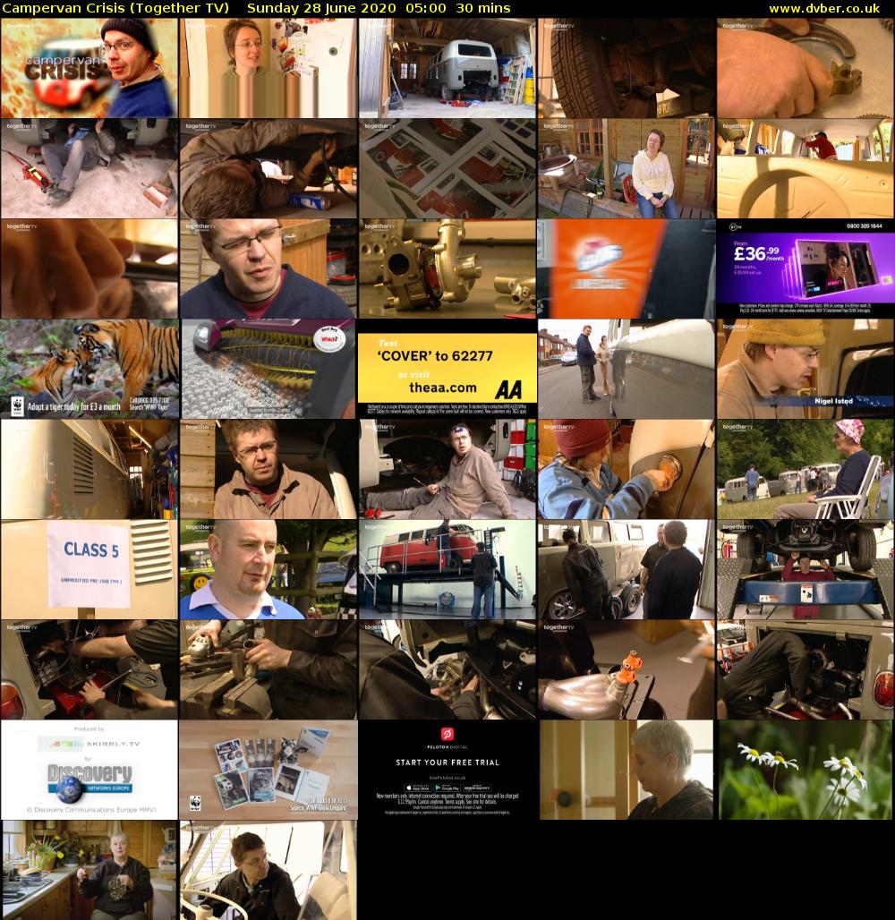 Campervan Crisis (Together TV) Sunday 28 June 2020 05:00 - 05:30