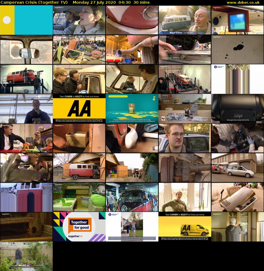 Campervan Crisis (Together TV) Monday 27 July 2020 04:30 - 05:00
