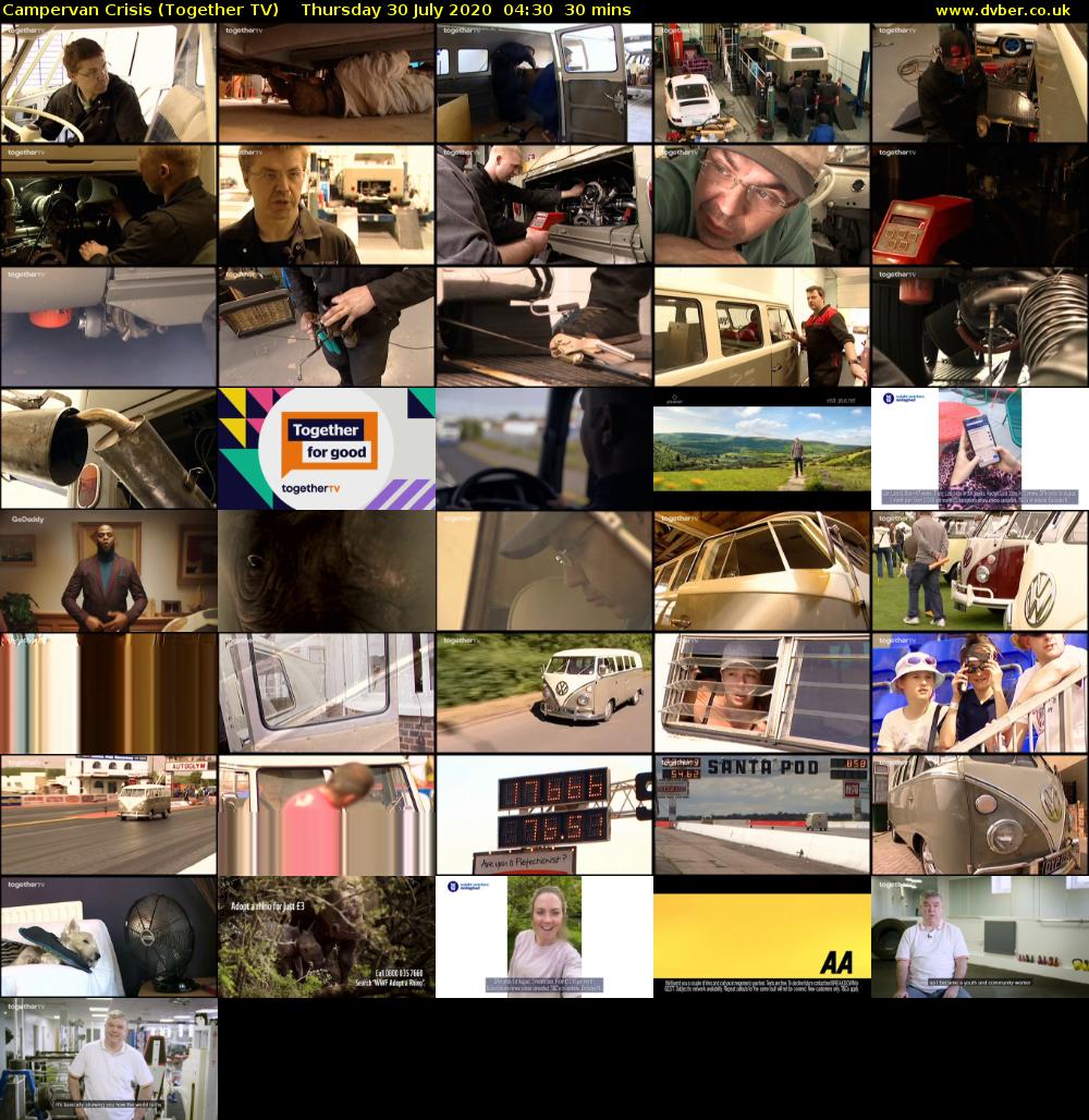 Campervan Crisis (Together TV) Thursday 30 July 2020 04:30 - 05:00