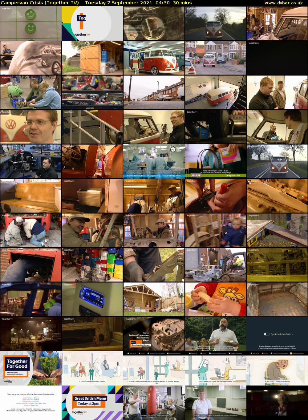 Campervan Crisis (Together TV) Tuesday 7 September 2021 05:30 - 06:00