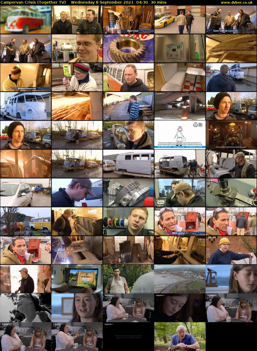 Campervan Crisis (Together TV) Wednesday 8 September 2021 05:30 - 06:00