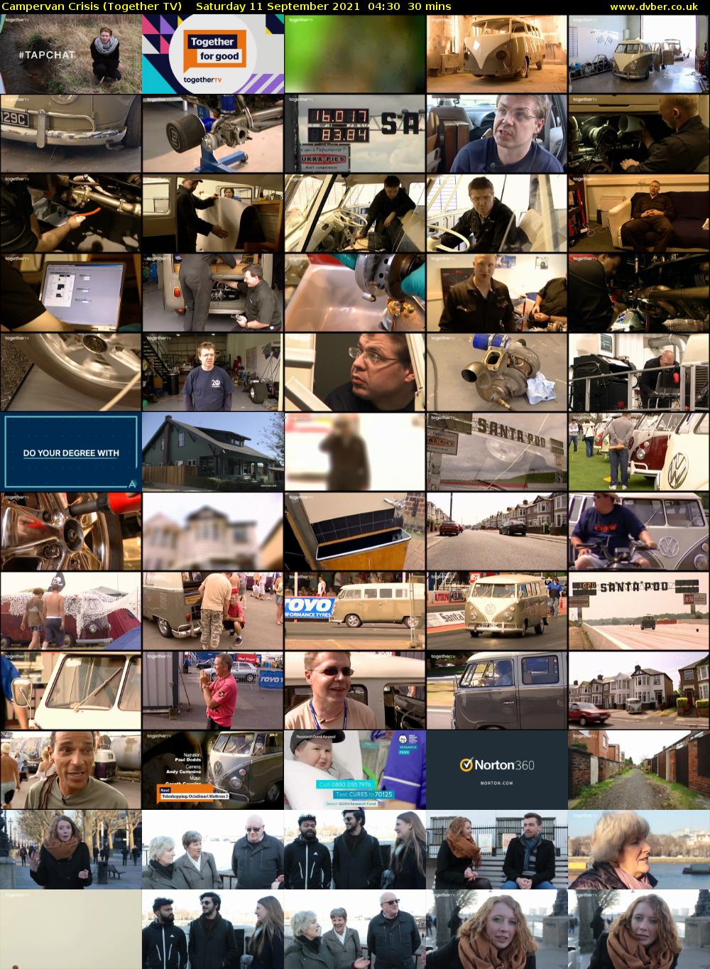 Campervan Crisis (Together TV) Saturday 11 September 2021 05:30 - 06:00