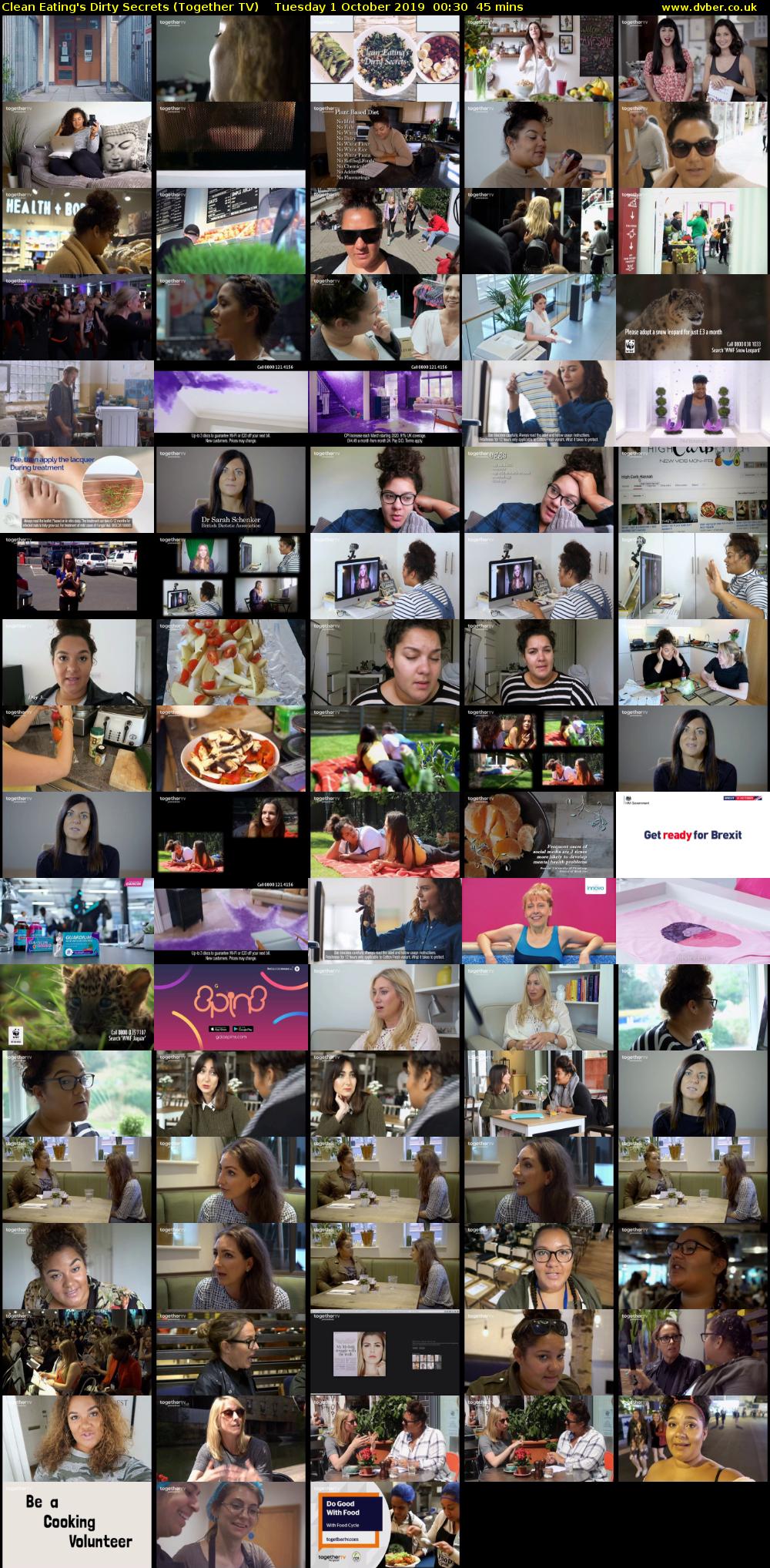 Clean Eating's Dirty Secrets (Together TV) Tuesday 1 October 2019 00:30 - 01:15