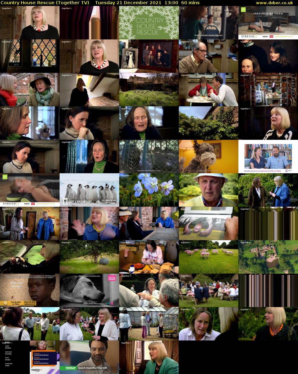 Country House Rescue (Together TV) Tuesday 21 December 2021 13:00 - 14:00