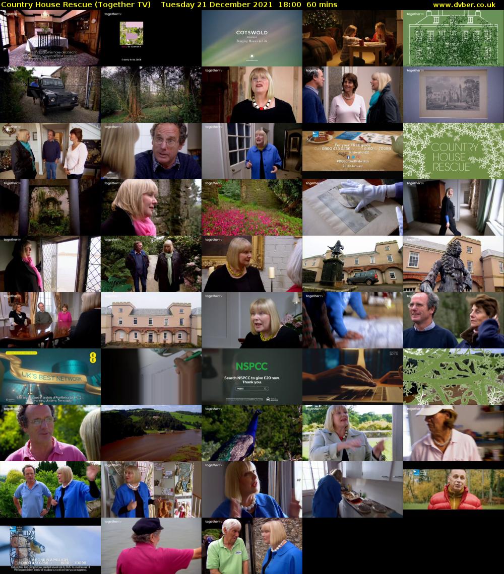 Country House Rescue (Together TV) Tuesday 21 December 2021 18:00 - 19:00