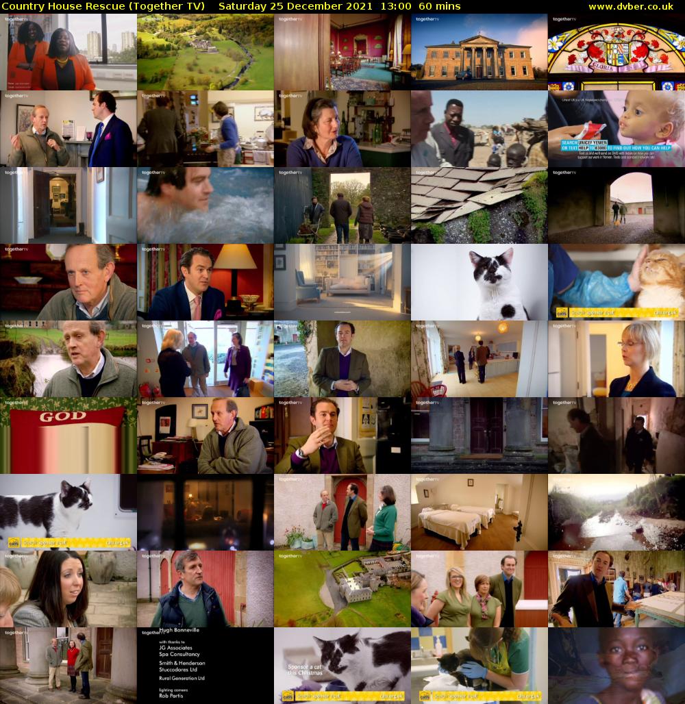 Country House Rescue (Together TV) Saturday 25 December 2021 13:00 - 14:00
