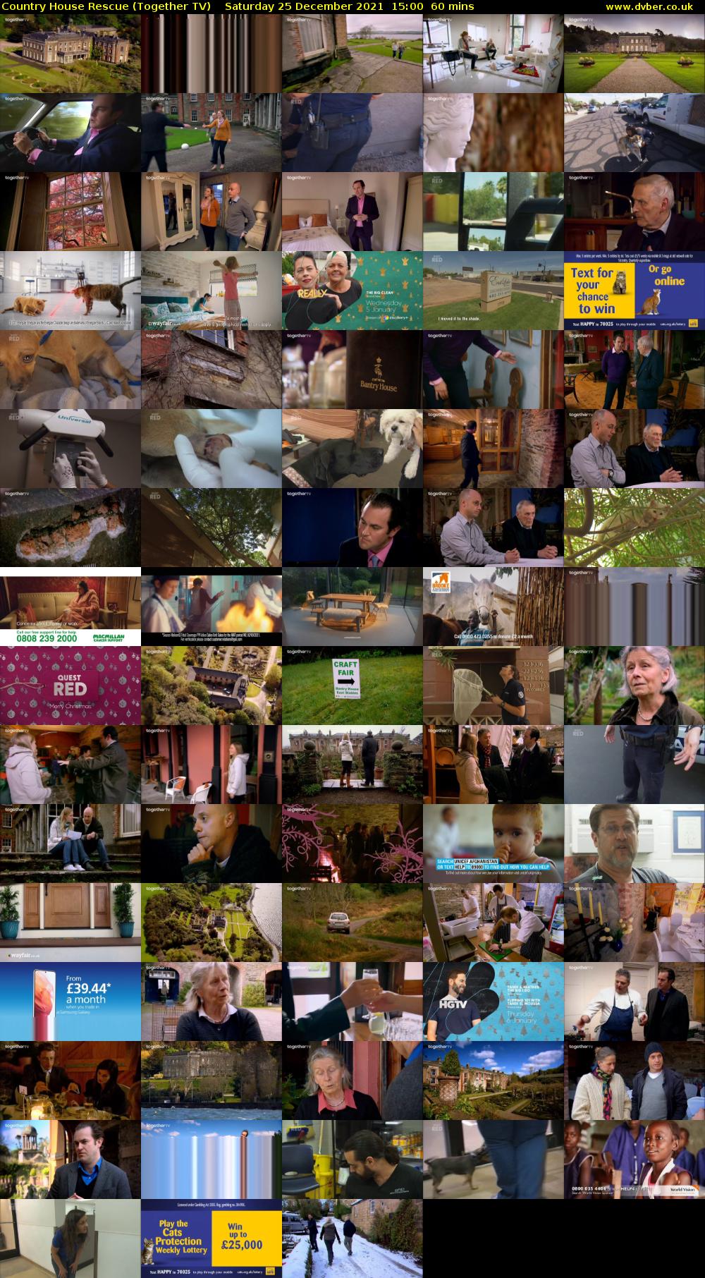 Country House Rescue (Together TV) Saturday 25 December 2021 15:00 - 16:00