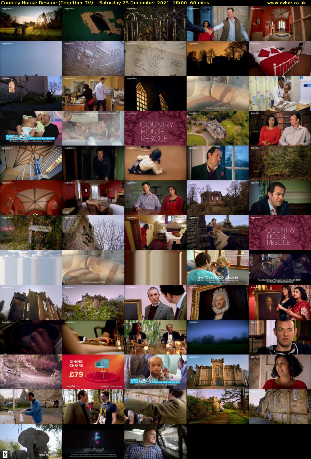 Country House Rescue (Together TV) Saturday 25 December 2021 18:00 - 19:00