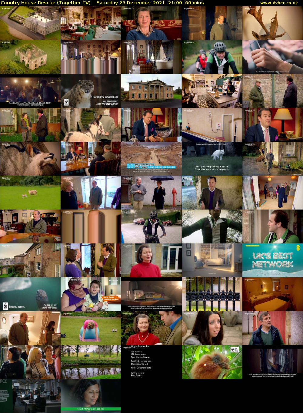 Country House Rescue (Together TV) Saturday 25 December 2021 21:00 - 22:00