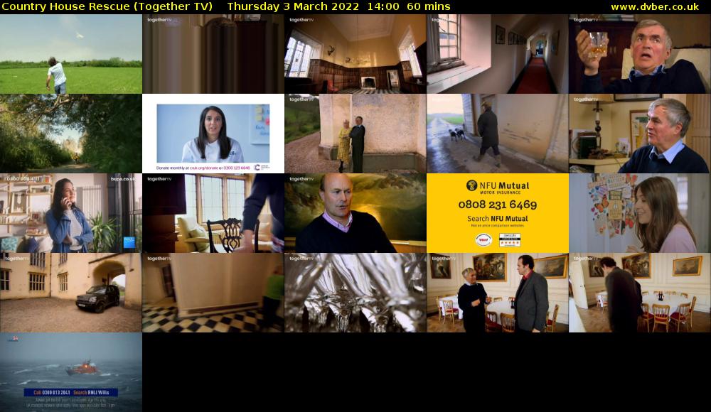 Country House Rescue (Together TV) Thursday 3 March 2022 14:00 - 15:00