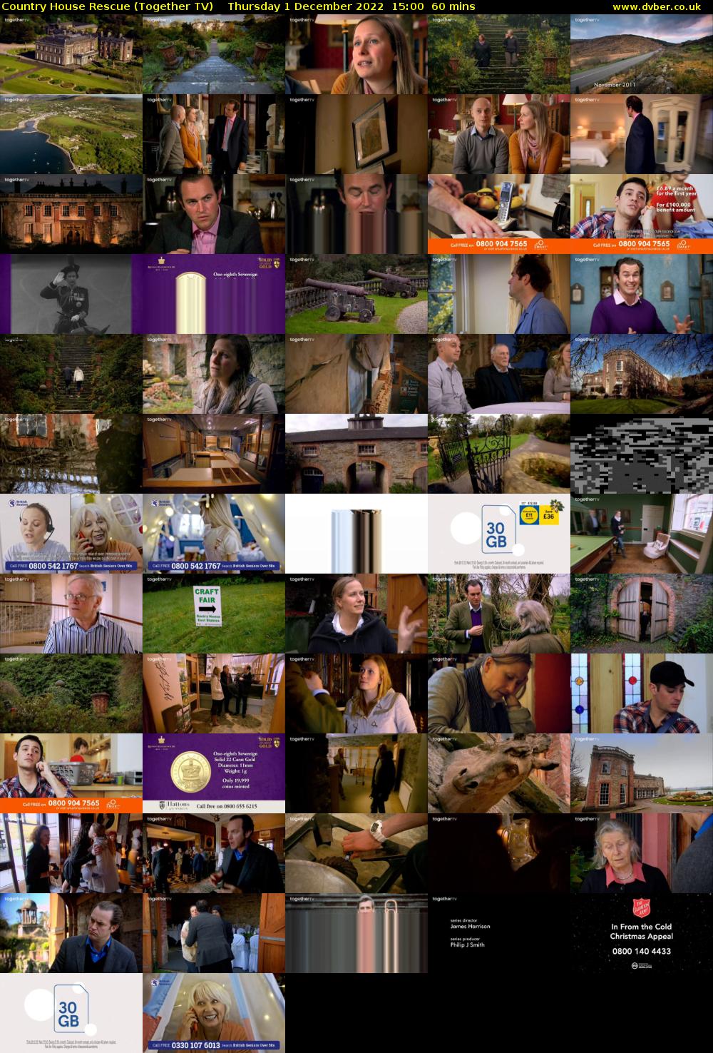 Country House Rescue (Together TV) Thursday 1 December 2022 15:00 - 16:00