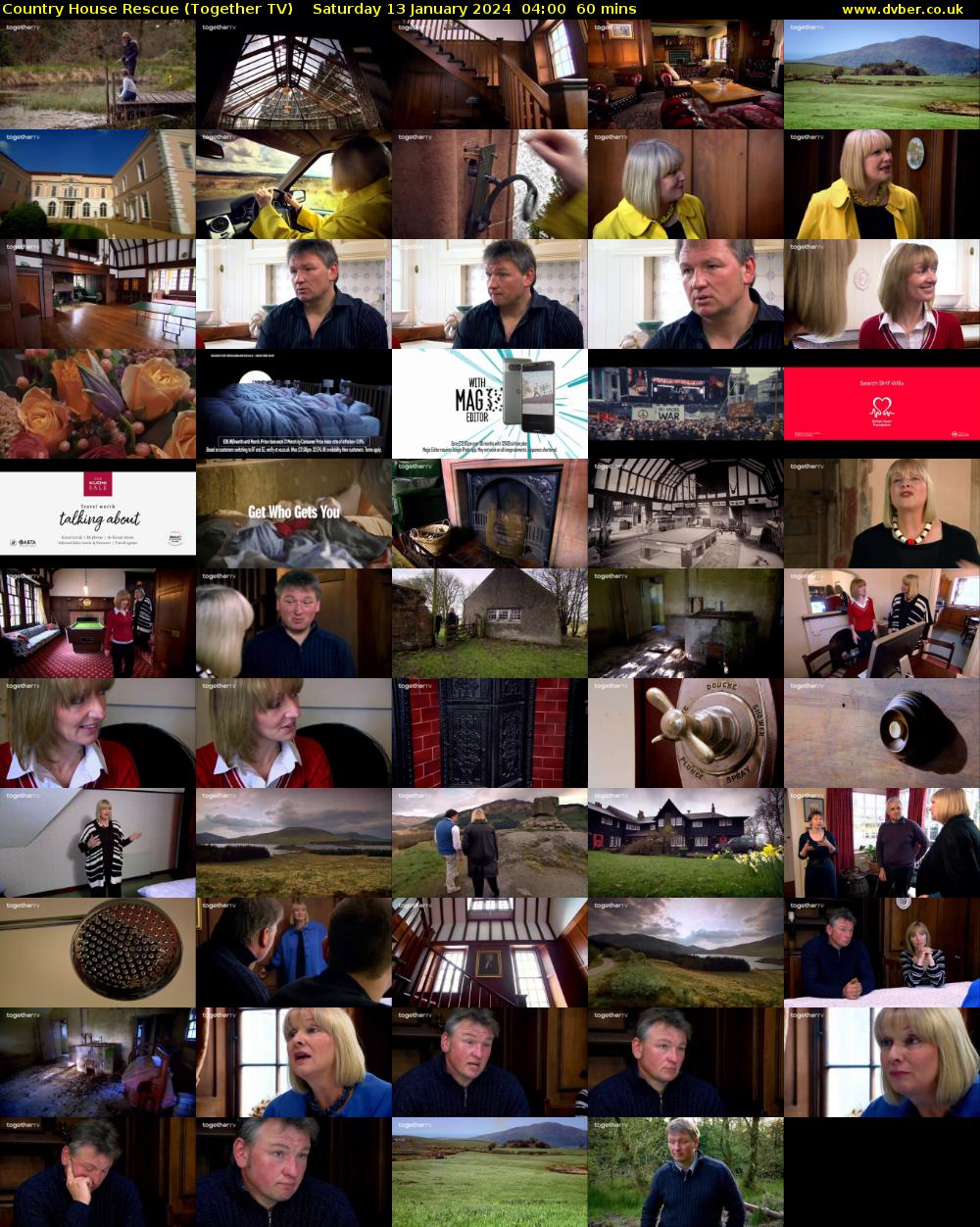 Country House Rescue (Together TV) Saturday 13 January 2024 04:00 - 05:00