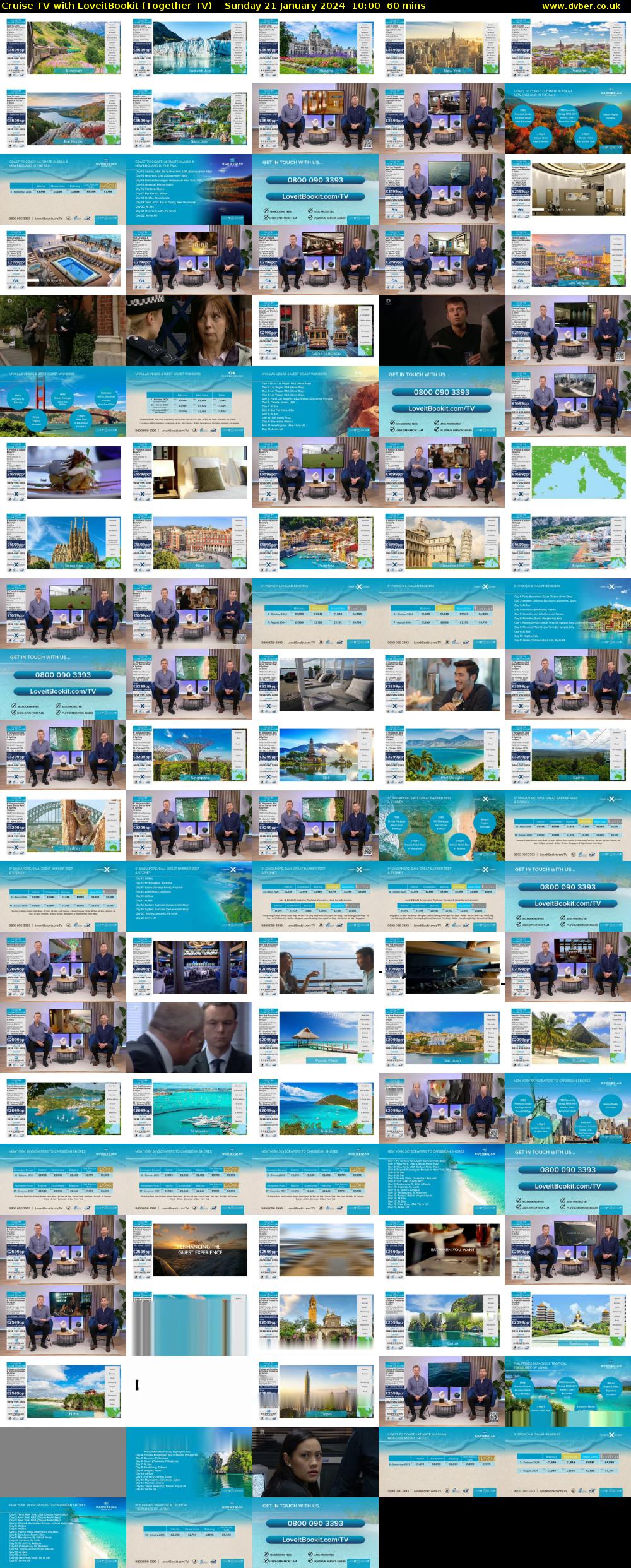 Cruise TV with LoveitBookit (Together TV) Sunday 21 January 2024 10:00 - 11:00