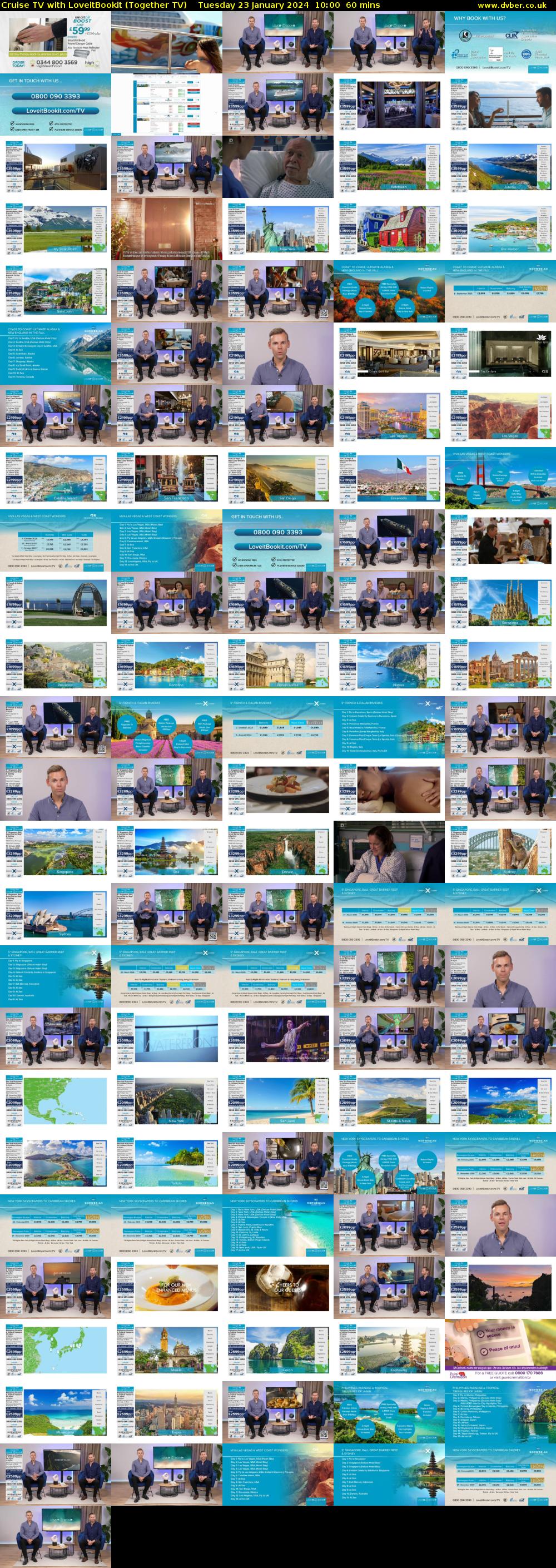 Cruise TV with LoveitBookit (Together TV) Tuesday 23 January 2024 10:00 - 11:00