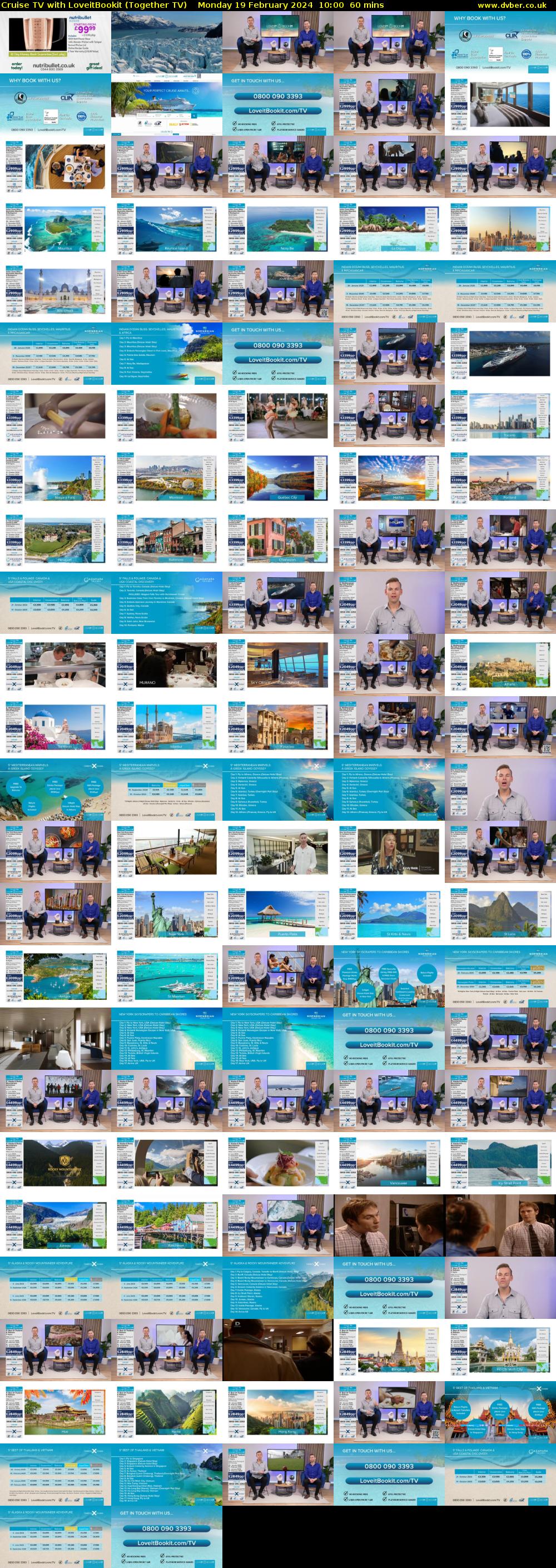 Cruise TV with LoveitBookit (Together TV) Monday 19 February 2024 10:00 - 11:00