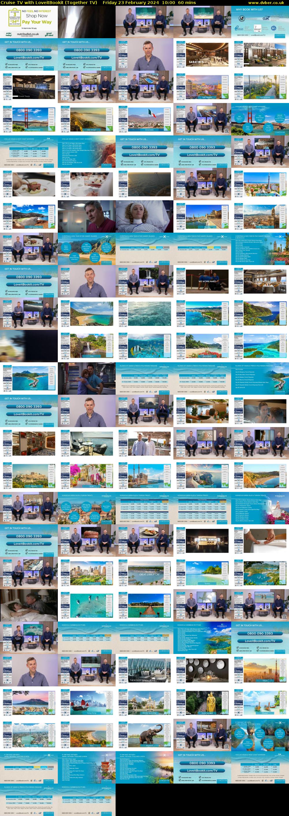 Cruise TV with LoveitBookit (Together TV) Friday 23 February 2024 10:00 - 11:00