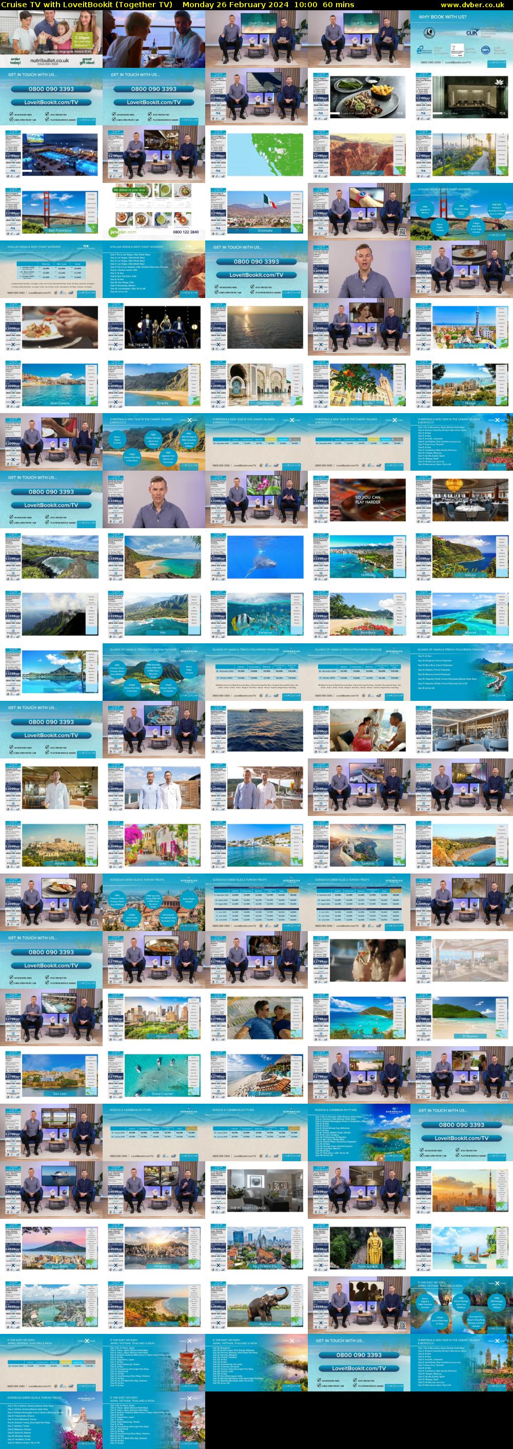 Cruise TV with LoveitBookit (Together TV) Monday 26 February 2024 10:00 - 11:00