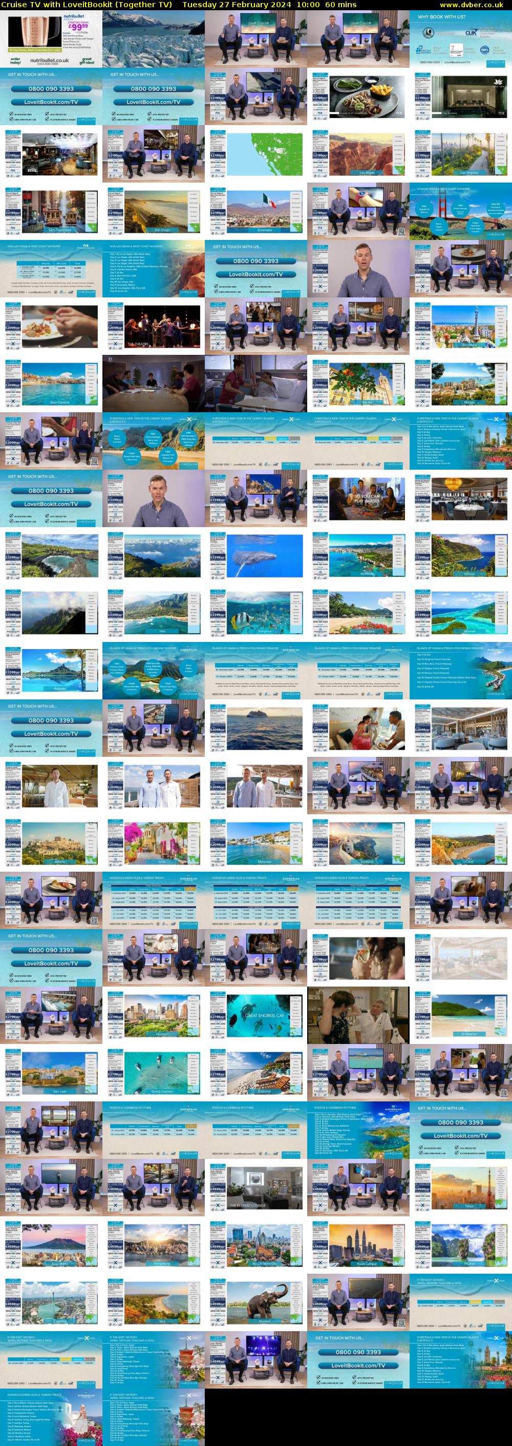 Cruise TV with LoveitBookit (Together TV) Tuesday 27 February 2024 10:00 - 11:00
