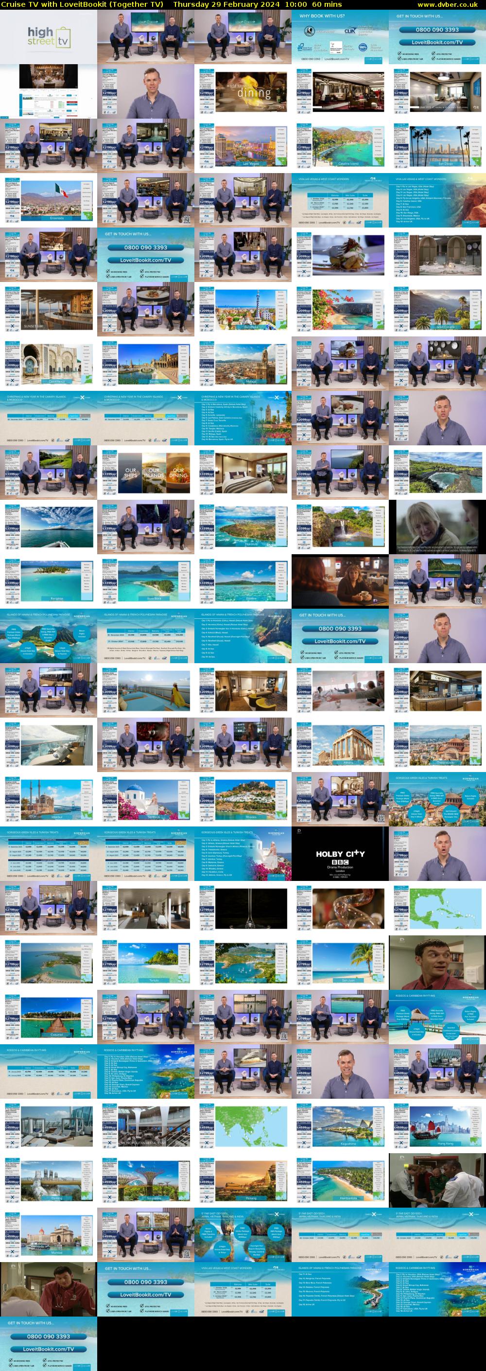 Cruise TV with LoveitBookit (Together TV) Thursday 29 February 2024 10:00 - 11:00