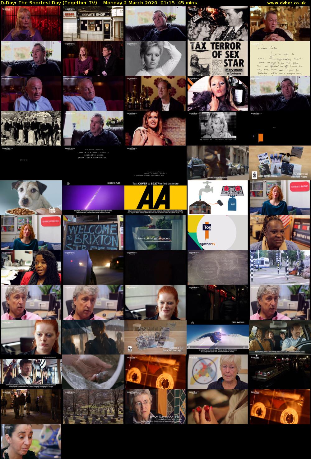 D-Day: The Shortest Day (Together TV) Monday 2 March 2020 01:15 - 02:00