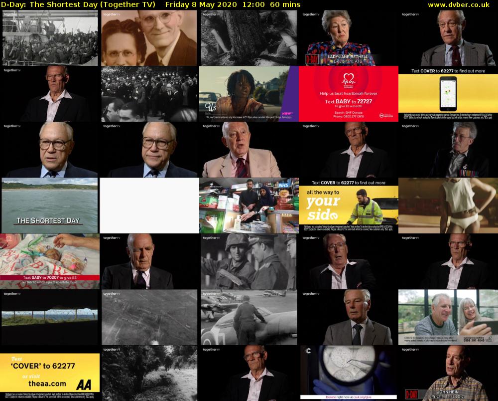 D-Day: The Shortest Day (Together TV) Friday 8 May 2020 12:00 - 13:00