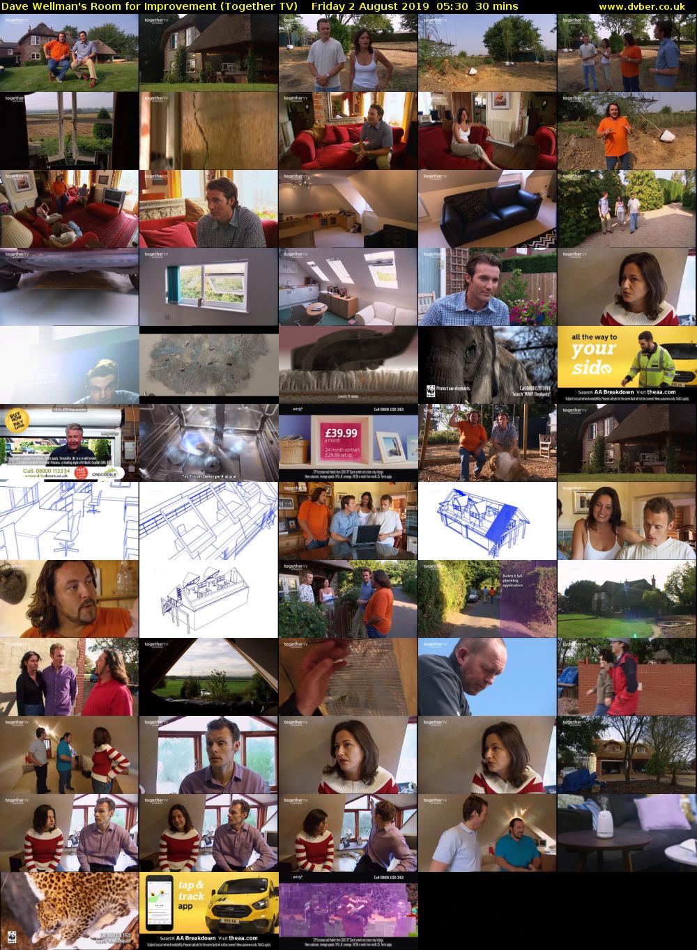 Dave Wellman's Room for Improvement (Together TV) Friday 2 August 2019 05:30 - 06:00