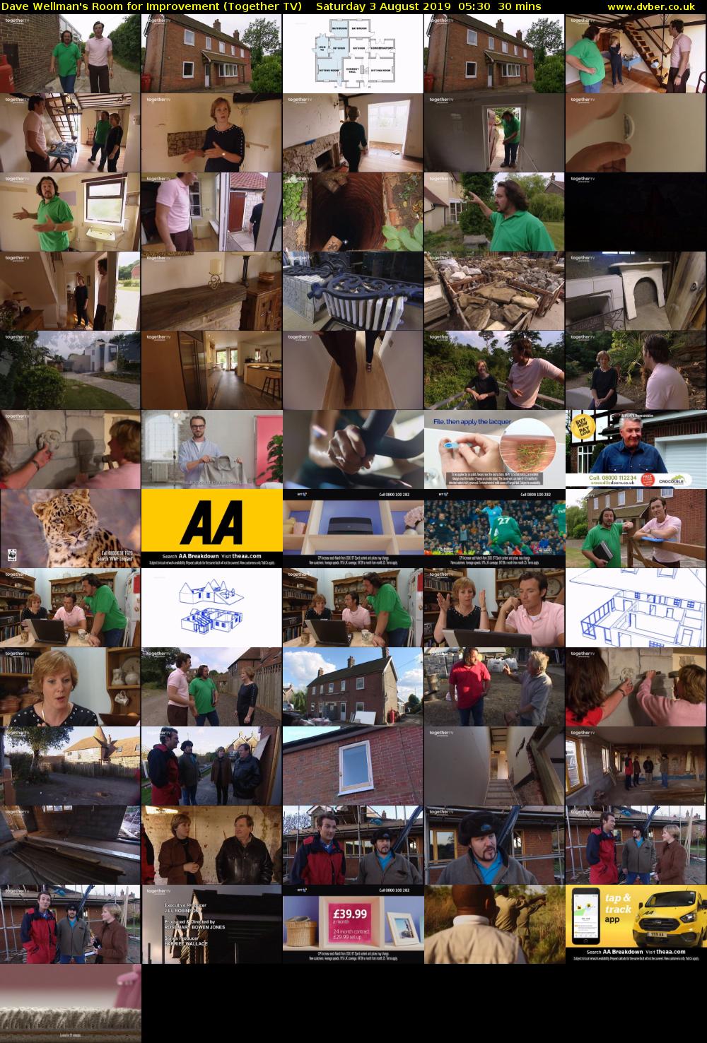 Dave Wellman's Room for Improvement (Together TV) Saturday 3 August 2019 05:30 - 06:00